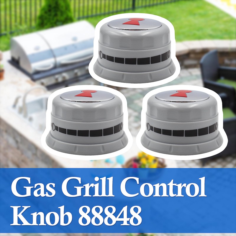ShineUs 88848 Gas Grill Control Knob，Compatible with Weber Genesis 300