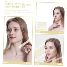 NOLITOY 4pcs Neck Lifting Tape Anti Wrinkle Patches Neck Care Tape Skin Tightening Pads Elastic Lifting