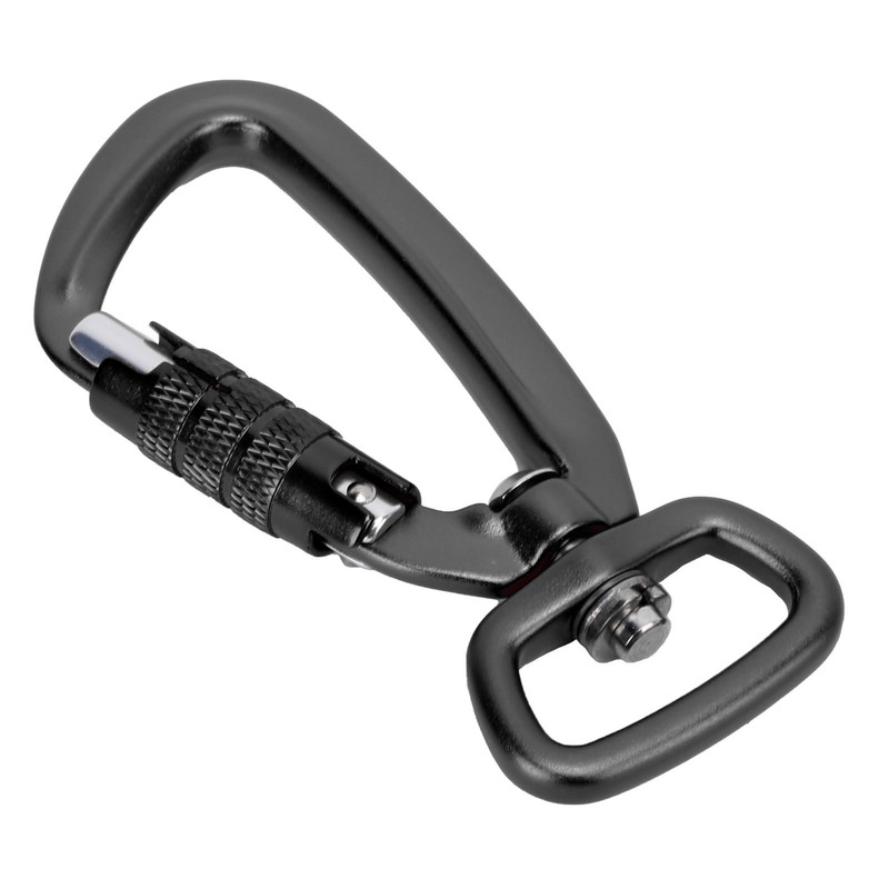 Carabiner Clip Auto Locking Square Bottom 360 Rotational Hook Accessory