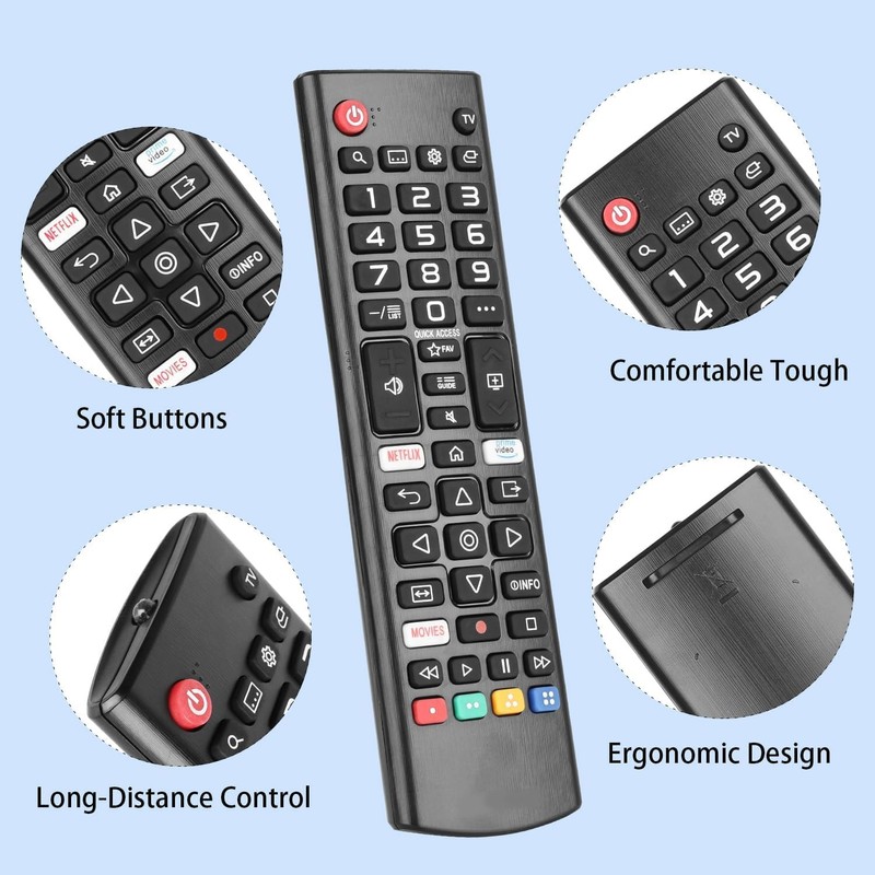 Remote Control for LG Smart TV with Smart Buttons LG