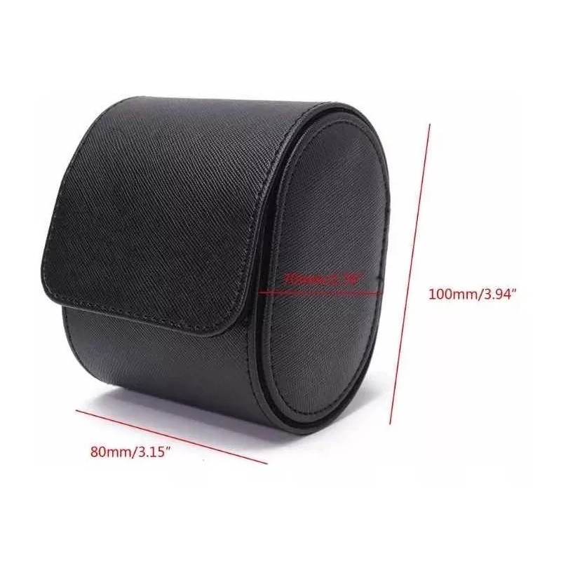 Estuchelandia Estuche Case Rigido Caja De Cuero Pu Para Reloj
