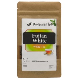 Your ExcellenTEA - Fujian White Loose Leaf White Tea - 50g - Premium Chinese White Loose Leaf Tea