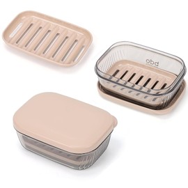 Portable Travel Soap Container, Beautiful Bar Soap Holder with Lid, Strong Sealing and Leak Proof Soap Dish Suitable for Outdoor Camping Bathroom Outdoor Shower