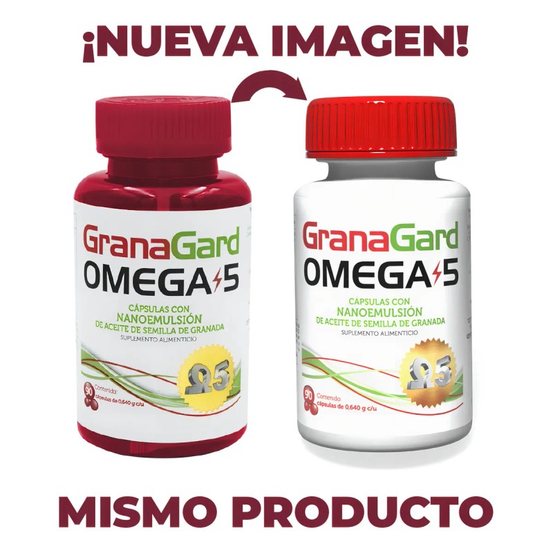 GranaGard Omega 5 Cpsulas Aceite Semilla Granada Nanotecnologa 90 Unidades