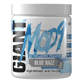 Giant BCAAs  EAAs Aminoácidos Cadena Ramificada  BCAA EAA Supplement Blue Razz 30 Servings                                                            