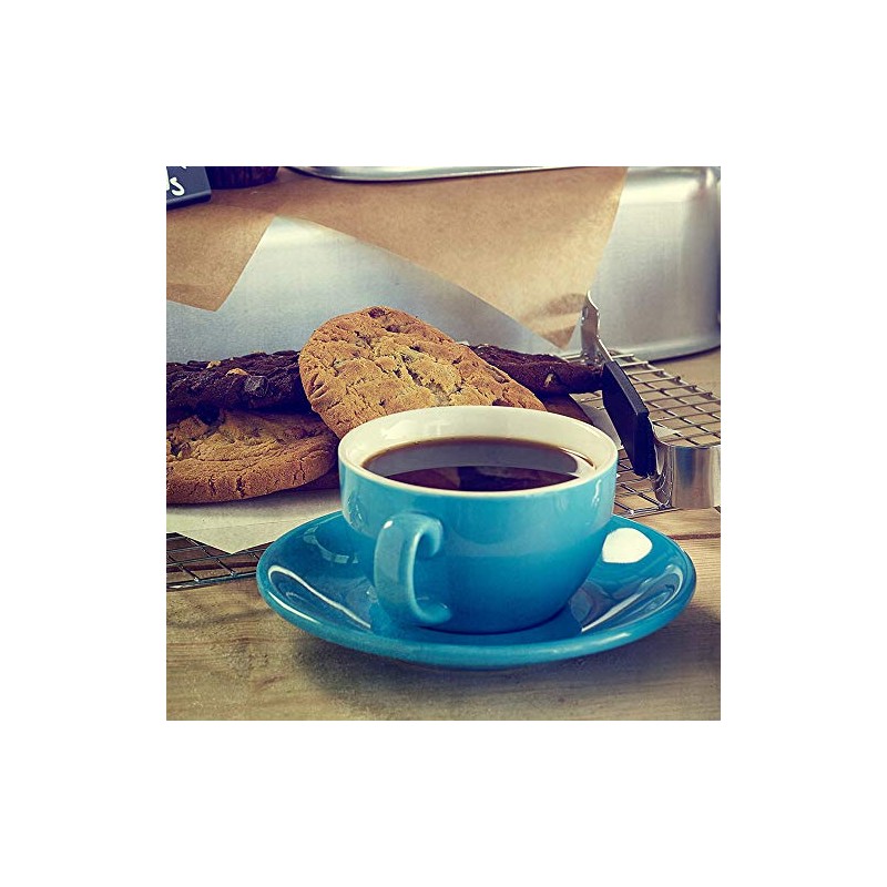 Genware Bowl Shaped Cup Blue 8.75oz/250ml, Single