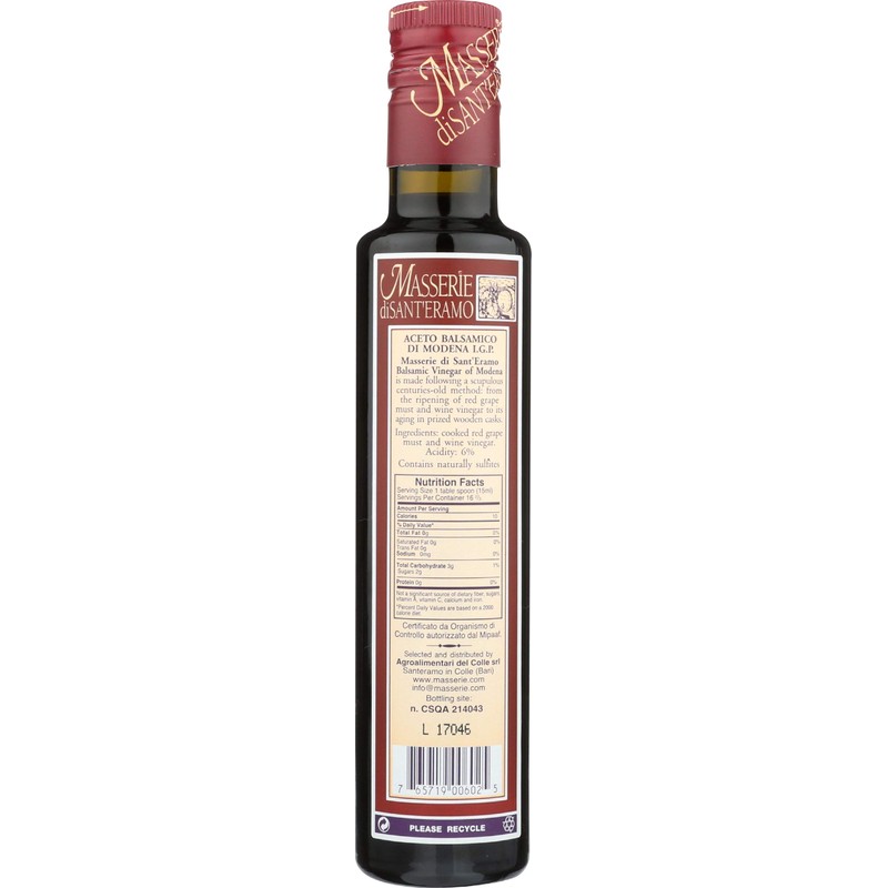 Masserie, Vinegar Balsamic 5 Year, 8.5 Fl Oz