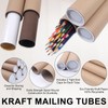 aromeili Mailing Tubes with Caps,6 Pack 3x36-Inch &2x30-Inch Kraft Paper