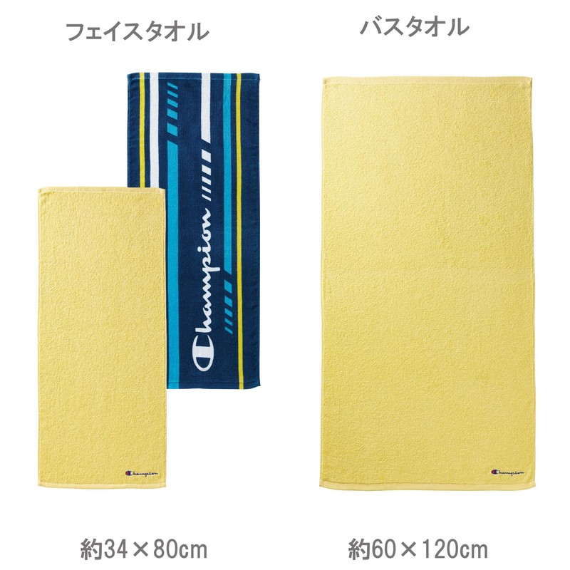 Champion 5065016800 Face Towels, Set of 2, Approx. 13.4 x
