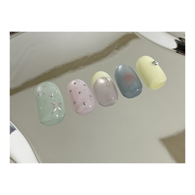 [Handmade Nail Tips] Dream Star Glow✨ Nail Tips - Almond