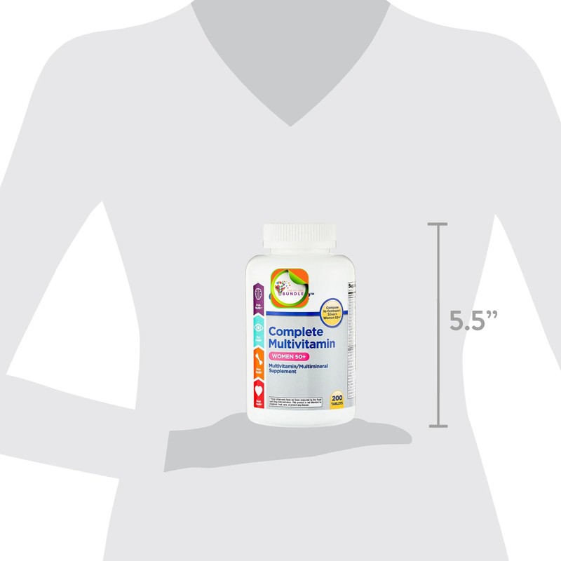 Equate Complete Multivitamin/Multimineral Supplement Tablets, Women 50+, 100 Count +