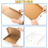 ZENFUN 40 Pack Pizza Box 10"×10", White Pizza Box, Grease-Resistant