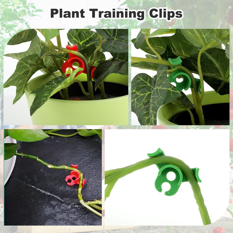Ouligay 40pcs Plant Training Clips, Plastic Plant Clip, Lst Clips