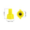 QWORK Yellow Winged Electrical Wire End Connectors Caps, 18-10 AWG,