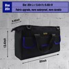 FASTECH 20 Inch Tool Bag, Large Tools Bag Waterproof Wide