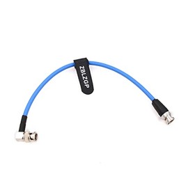 ZBLZGP 12G SDI 4K BNC Male to Right Angle BNC Male Video Coaxial Cable for Sony Blackmagic Decimator Converter Komodo Alexa Sony Atomos Broadcast Camera Monitor
