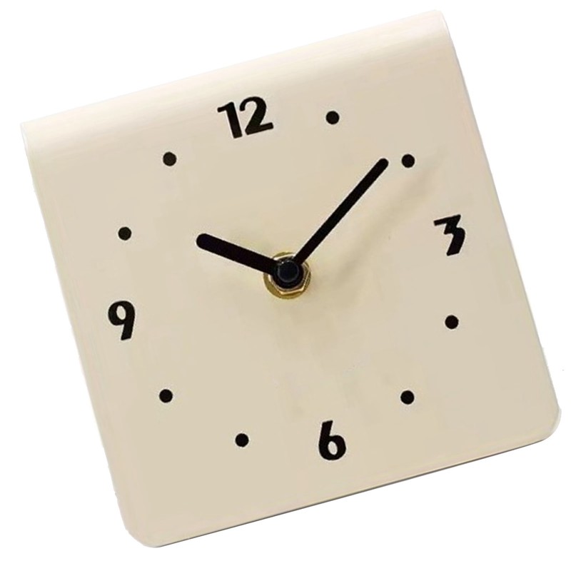 Desktop Clock Simple Modern Quiet Movement Metal Desk Clock Ornament
