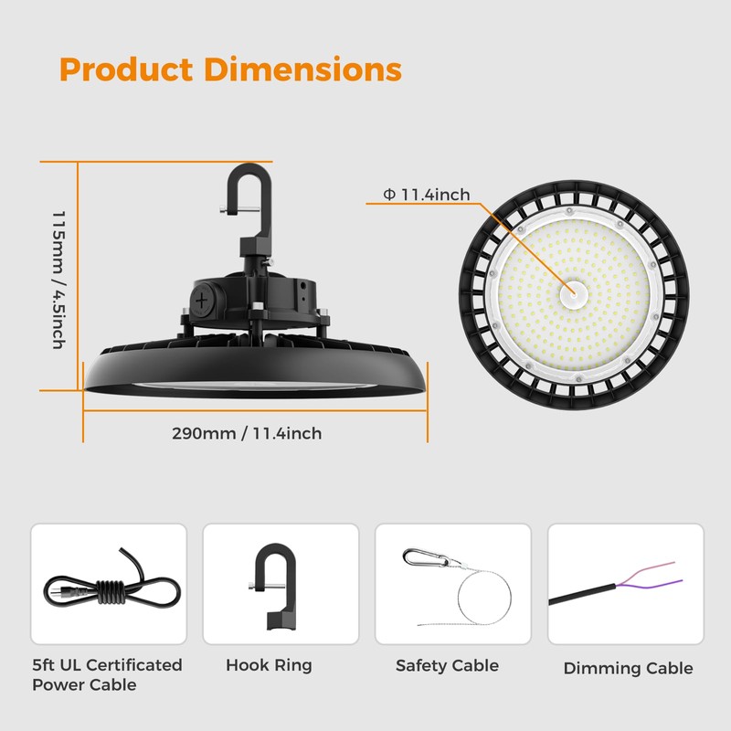 High Bay Lights LED UFO Light 240W LED Shop Lights