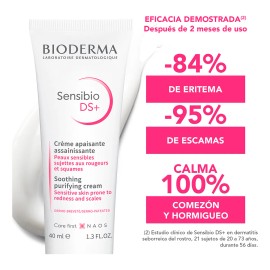 Bioderma Sensibio Ds+, Crema Purificante Suave, 40 Ml Tipo de piel Sensible