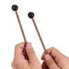 2Pairs Drum Mallets, 5.9-Inch Rubber Mallets Percussion, Children's Rubber Drumsticks,