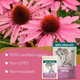 Super Value Pack 5 LB - Organic Echinacea Leaf Tea - Immune System Support - Medicinal Tea for Winter