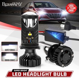 Colight 2x H4/9003 Bi-LED LED Projector Lens Hi-Lo Beam 400W Headlight Bulb Retrofit LHD