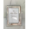 IELEPHONIX Metal Mirror Picture Frame Silver-Plate with Delicate Beading,Elegant Contemporary