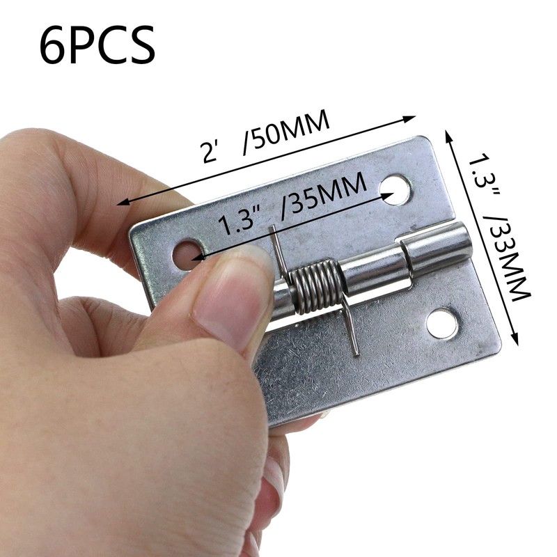 Tighall Spring Hinge Self Closing 2 Inch Length Stainless Steel