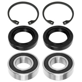 Caltric 2 Rear Axle Drive Shaft Bearing Circlip Seal For Kawasaki Mule 500 KAF300B 93-96