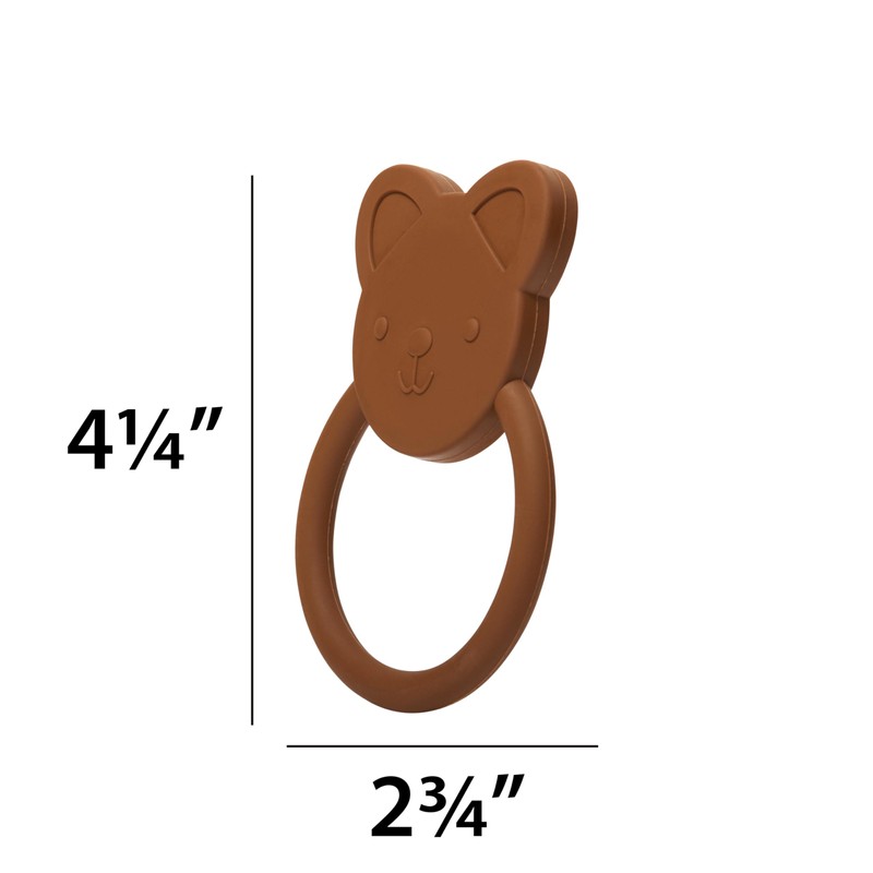 C.R. Gibson 100% Food Grade Silicone Bear Baby Teether for