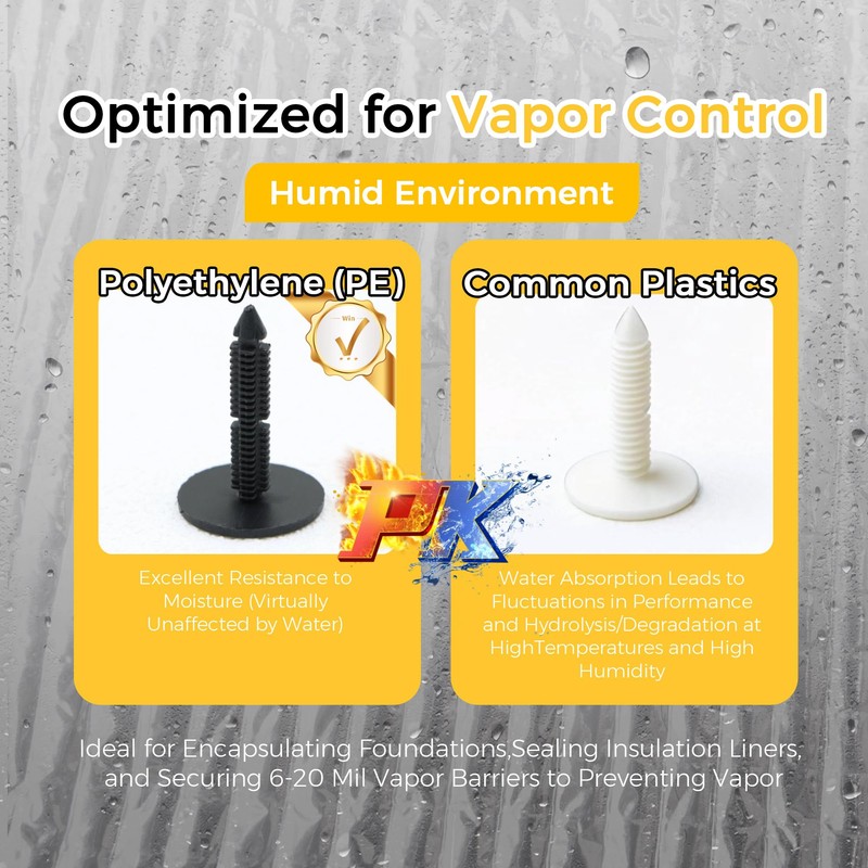 OKQX 150-Pack 1 3/8'' Christmas Tree Vapor Barrier Fasteners -