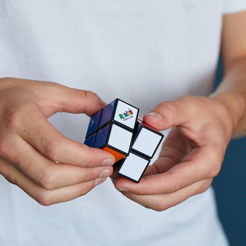 Rubik’s Cube | 2x2 Classic Colour-Matching Puzzle, Pocket Size Brain-Teasing