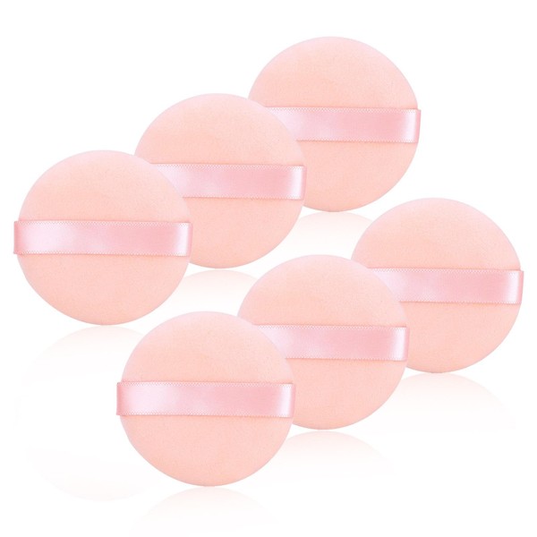 6 Pcs Powder Puffs Set - 6cm/2.36 inch Puffs Makeup