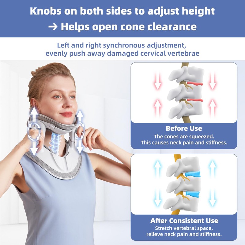 zenopax Cervical Neck Traction Device, Neck Stretcher for Neck Traction