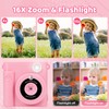 Dhapy Kids Camera Instant Print, 1080P HD Instant Camera, 16x