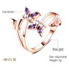 Yunomi Butterfly Ring, Amethyst Ring, Rose Gold, Butterfly Ring, One