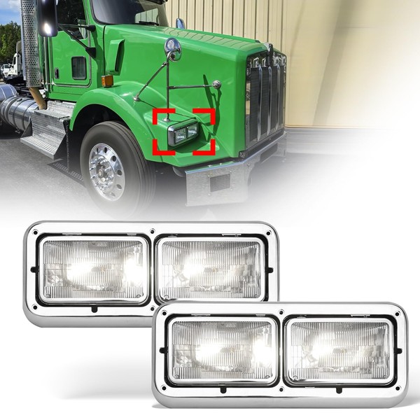 Headlights Assembly for Peterbilt 378 379 357, Headlamp Assembly for
