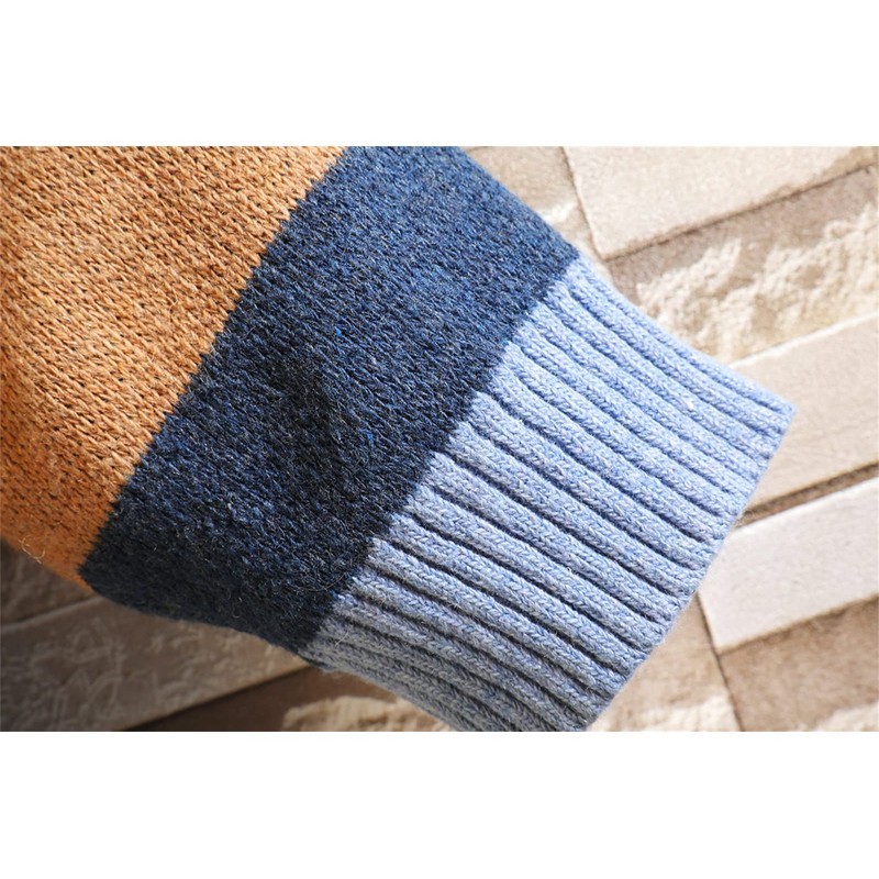GURUNVANI Cardigan Sweater for Men Knitted Long Sleeve Sweaters with
