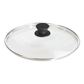 Lodge Round Tempered Glass Lid - Versatile Glass Lid for 10.25 Inch Skillets, Pans, and Dutch Ovens - Dishwasher Safe and Oven Safe up to 400°- 10.25 Inch