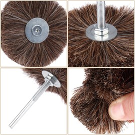 Horsehair Polishing Wheel,3.35 inch Abrasive Buffing Wheel