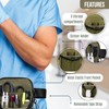First Lifesaver 4-in-1 Convertible Nurse Fanny Pack with Multi-Compartment and