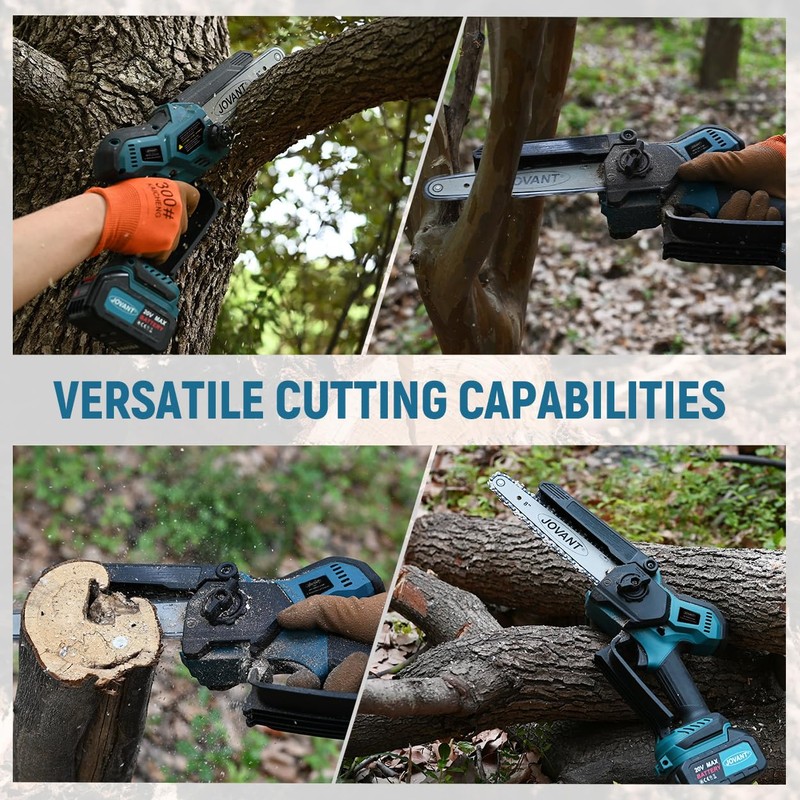 Cordless Mini Chainsaw 6 Inch & 8 Inch, 1000W Brushless