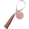 BLUE SINCERE KH2 Tassel Charm Genuine Leather Keychain with Tassel,