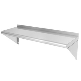 GANACISER Stainless Steel Wall Shelf 36"x 12"x11.5", Commercial Kitchen Wall Mount Shelf w/Backsplash and 2 Brackets for Restaurant, Home, Kitchen and Hotel.