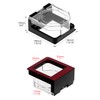 QWORK 2Pcs Power Push Button Switch Cover - 39x34mm Waterproof
