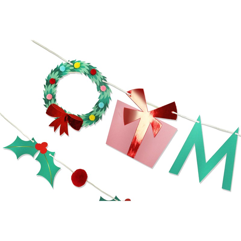 Holly Jolly Christmas - Christmas Banner | Christmas Wall Decor