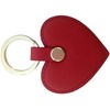 Cute Leather Keychain Heart Shape Leather Key Ring Car Key