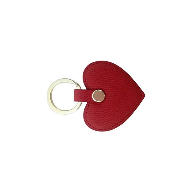 Cute Leather Keychain Heart Shape Leather Key Ring Car Key