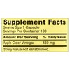 Apple Cider Vinegar 450mg. Spring Valley Apple Cider Vinegar Capsules