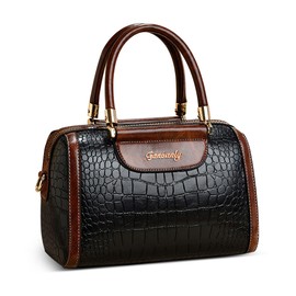 DORRISO Elegant Simple Women's Handbags Handbag Stylish Women's Shoulder Bag Anti-Thief Safe Lightweight Travel Holiday Shopping Party Office Waterproof PU Leather, black